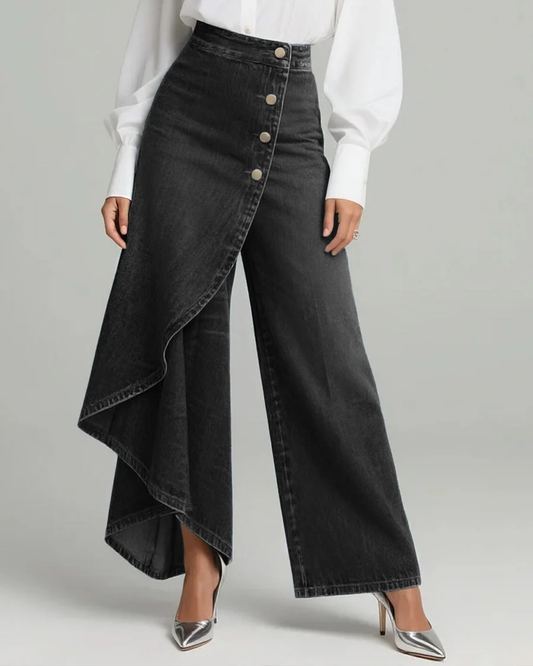 Zoe | Pantalon Wrap en Denim