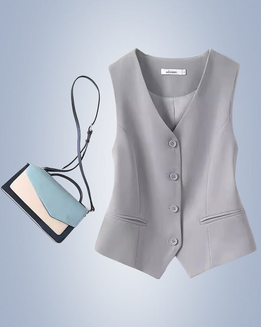 Veste de costume pour femme de couleur unie